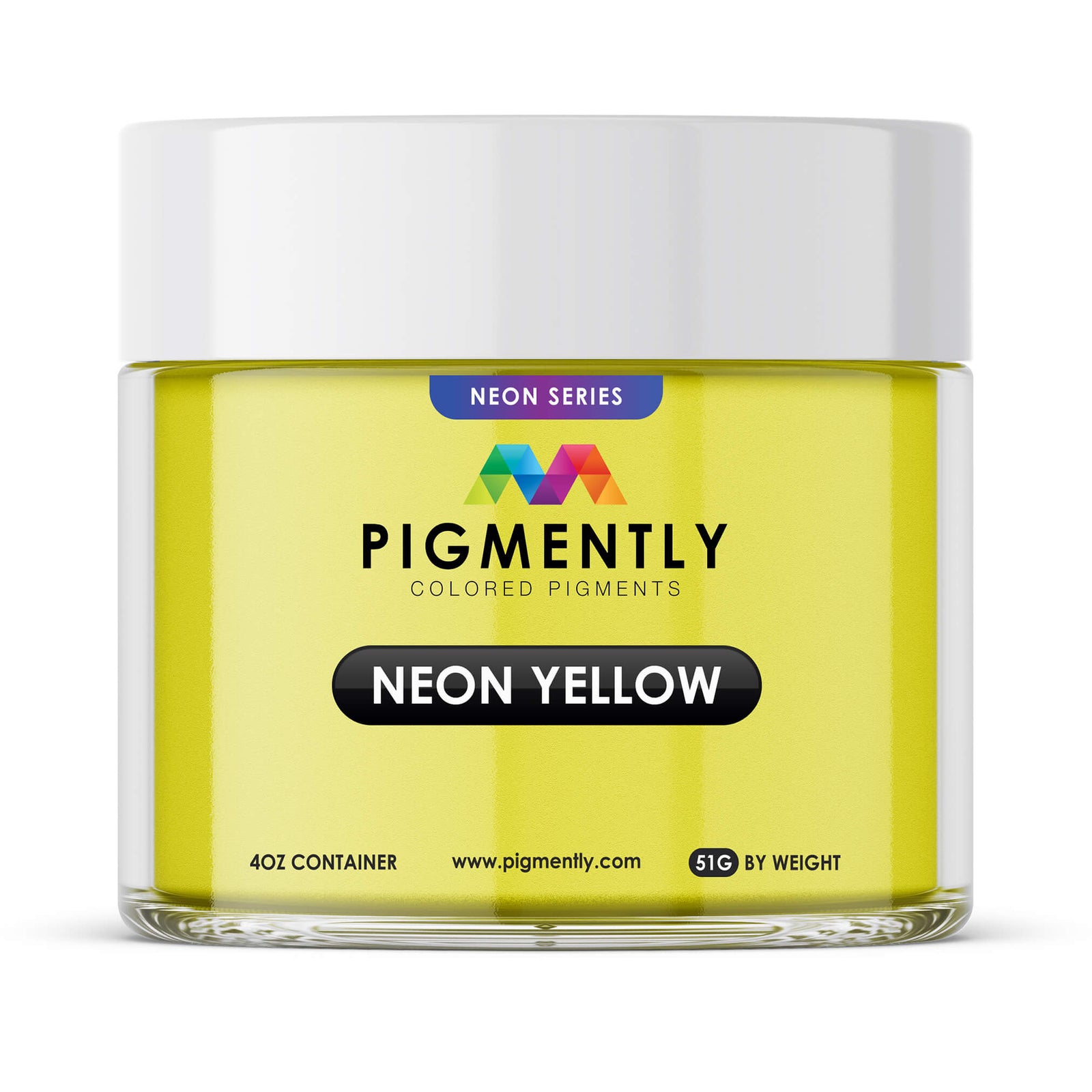 Pigmento en polvo epoxi de color amarillo neón