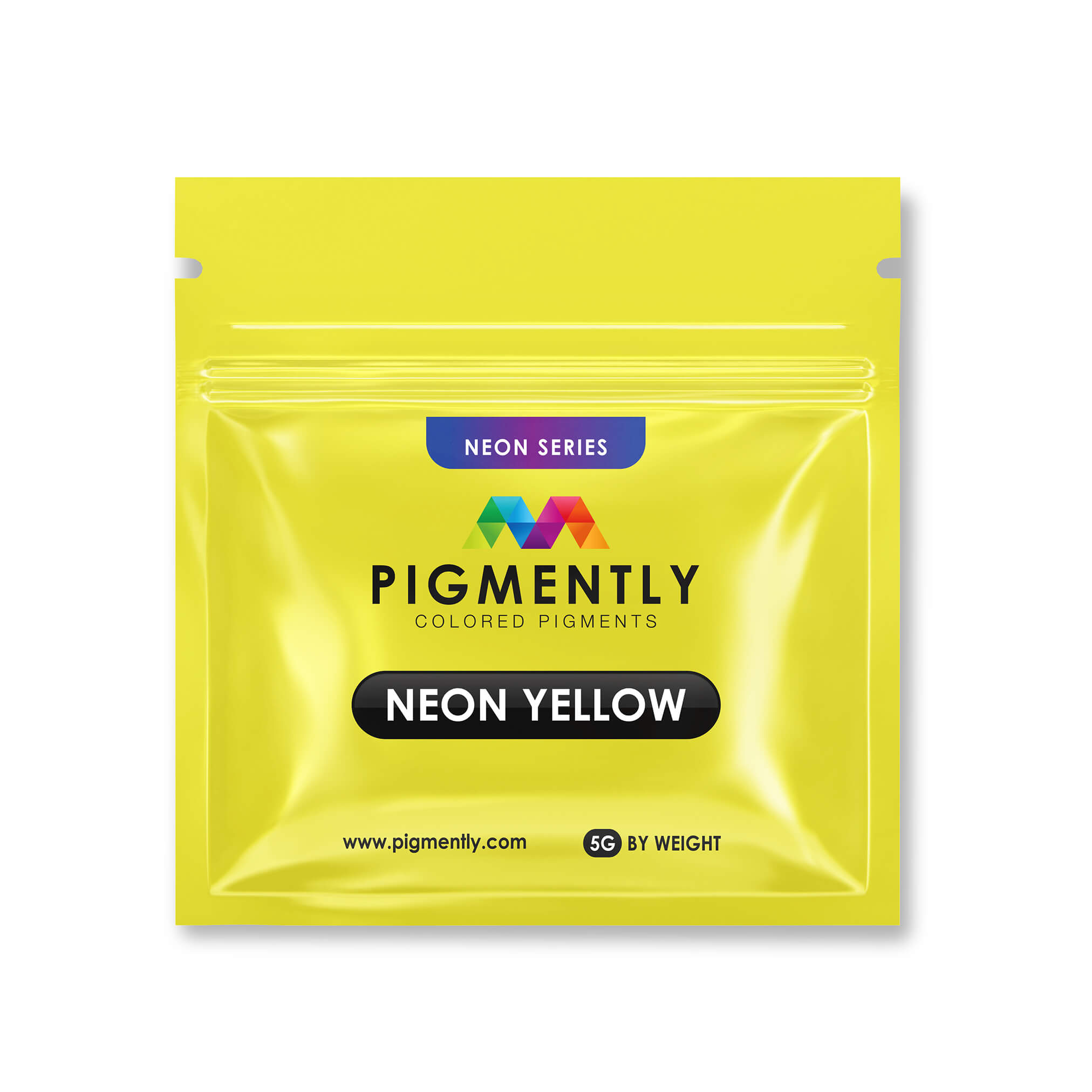 Pigmento en polvo epoxi de color amarillo neón