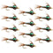 Tungsten Bead Head Flash Back Pheasant Tail Nymph 1 Dozen Flies  Size 12