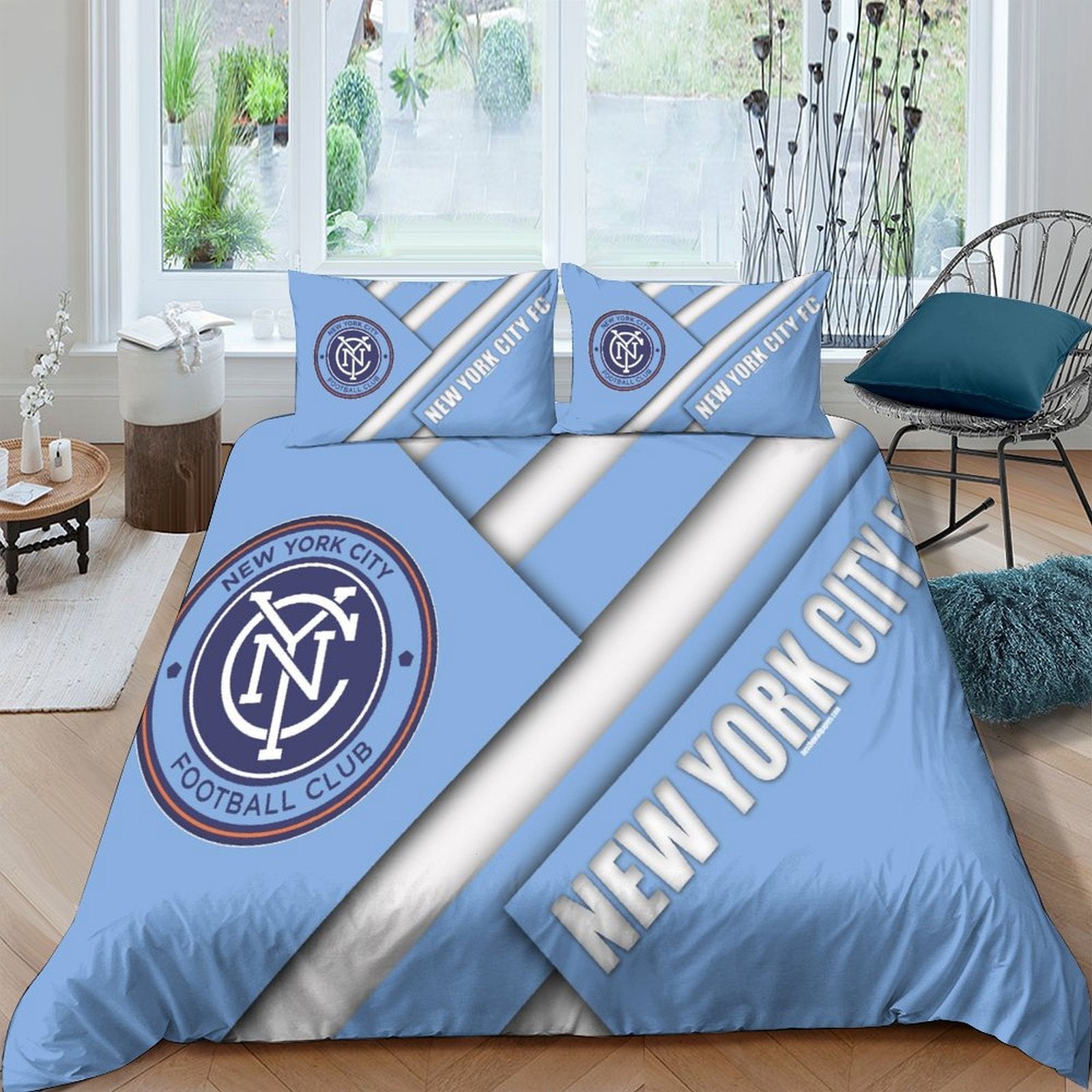 New York City FC Bedding Set Duvet Cover Without Filler