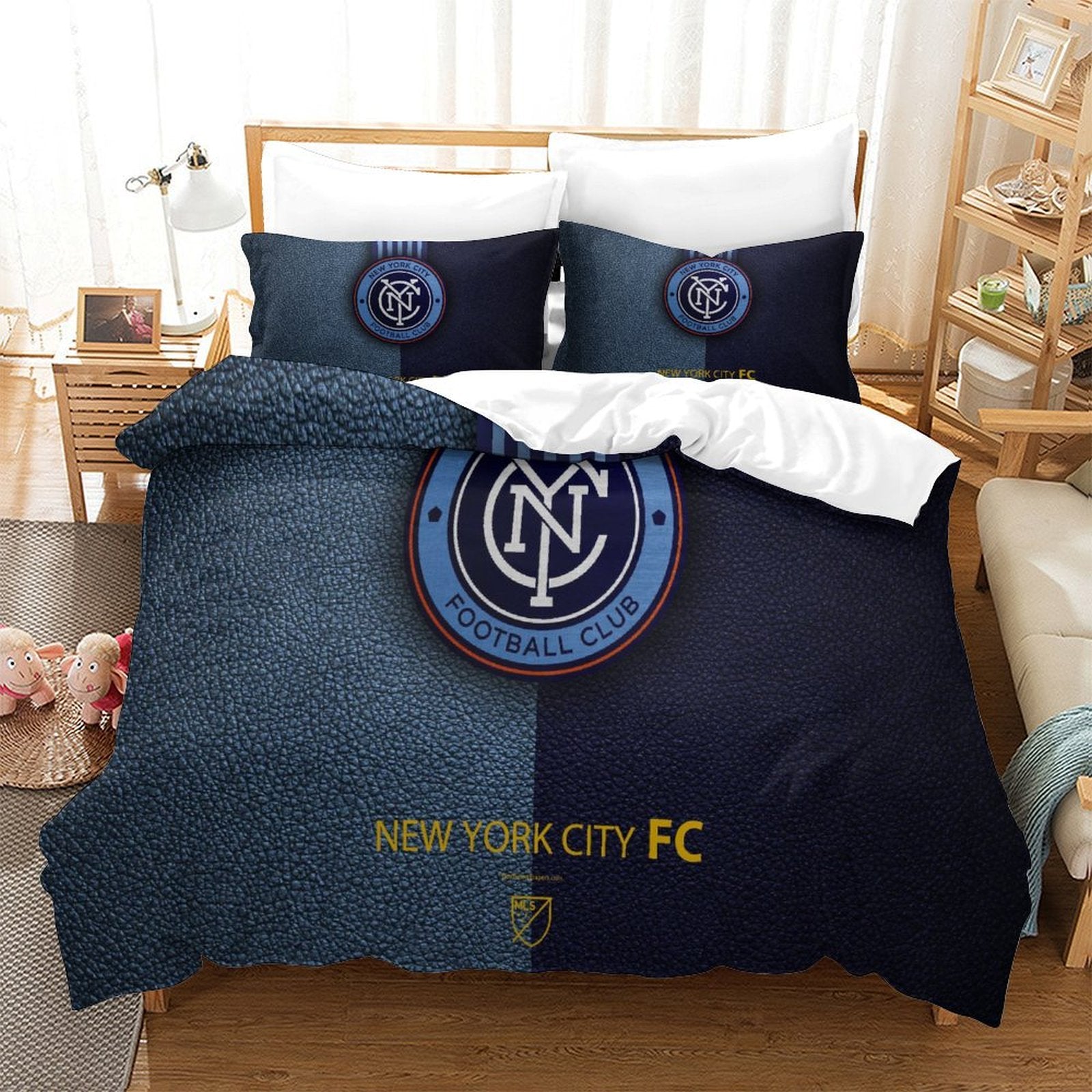 New York City FC Bedding Set Duvet Cover Without Filler