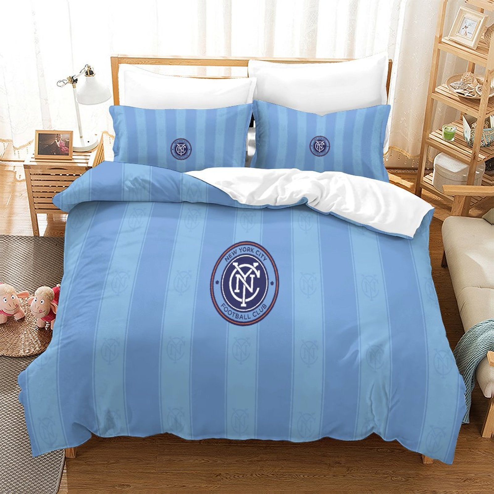 New York City FC Bedding Set Duvet Cover Without Filler