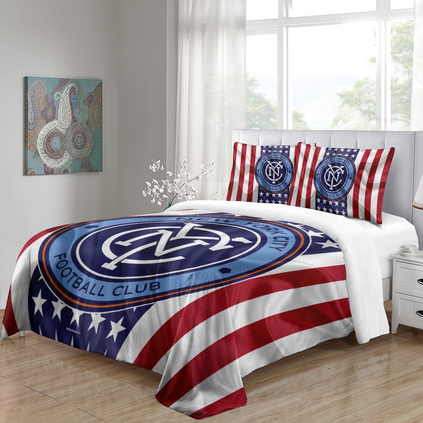 New York City FC Bedding Set Duvet Cover Without Filler