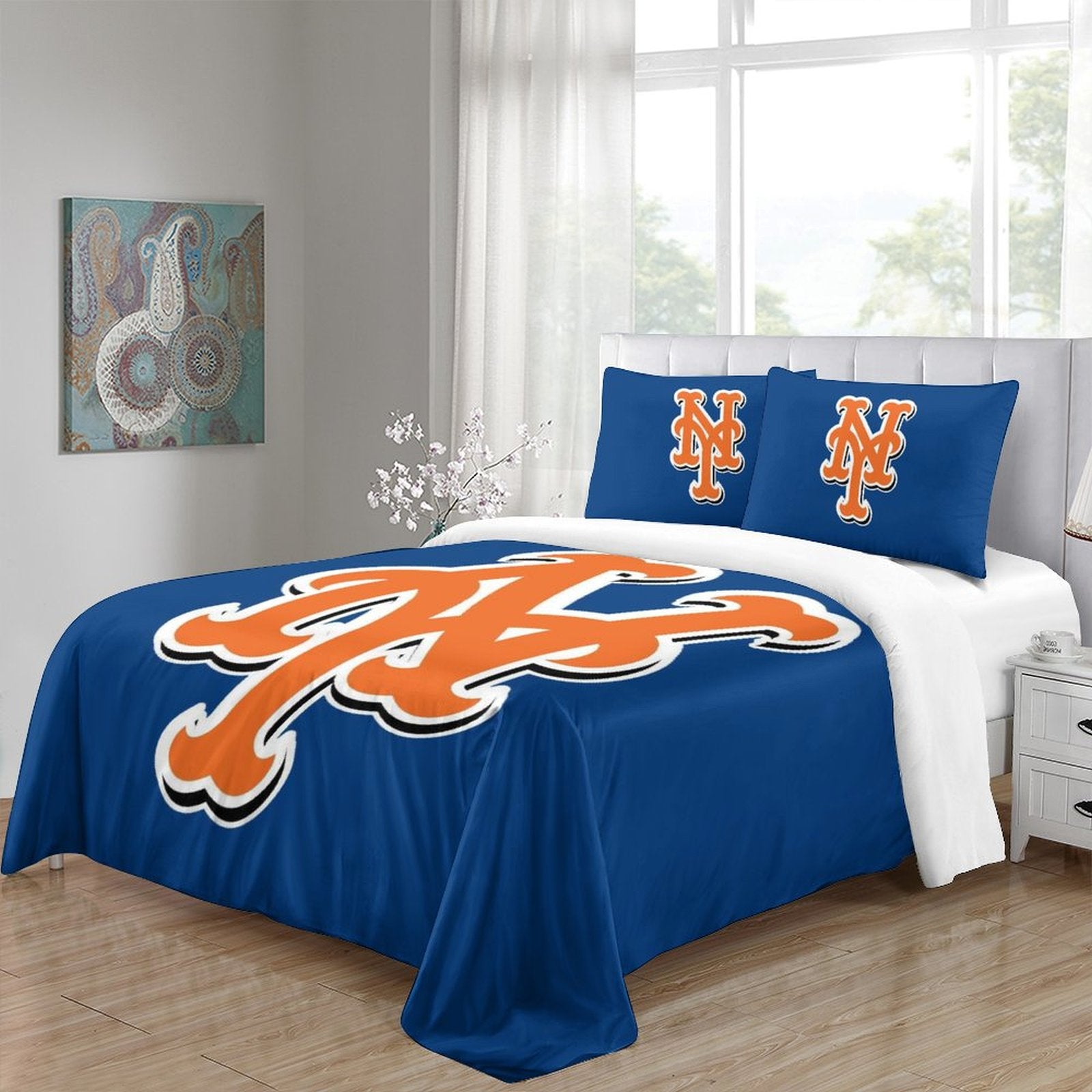 New York Mets Bedding Set Quilt Cover Without Filler