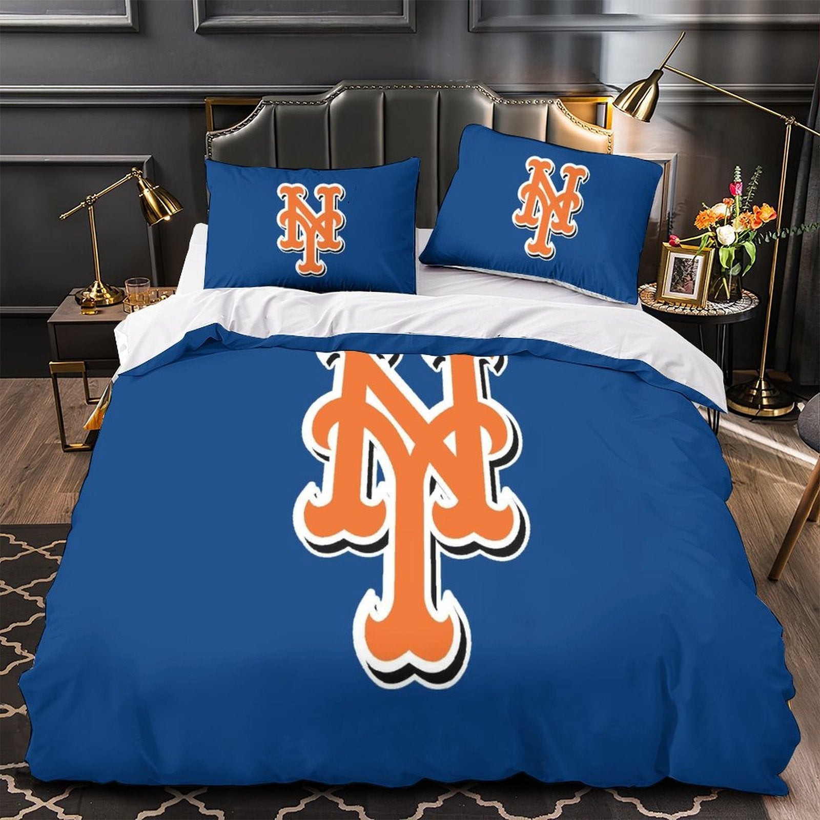 New York Mets Bedding Set Quilt Cover Without Filler