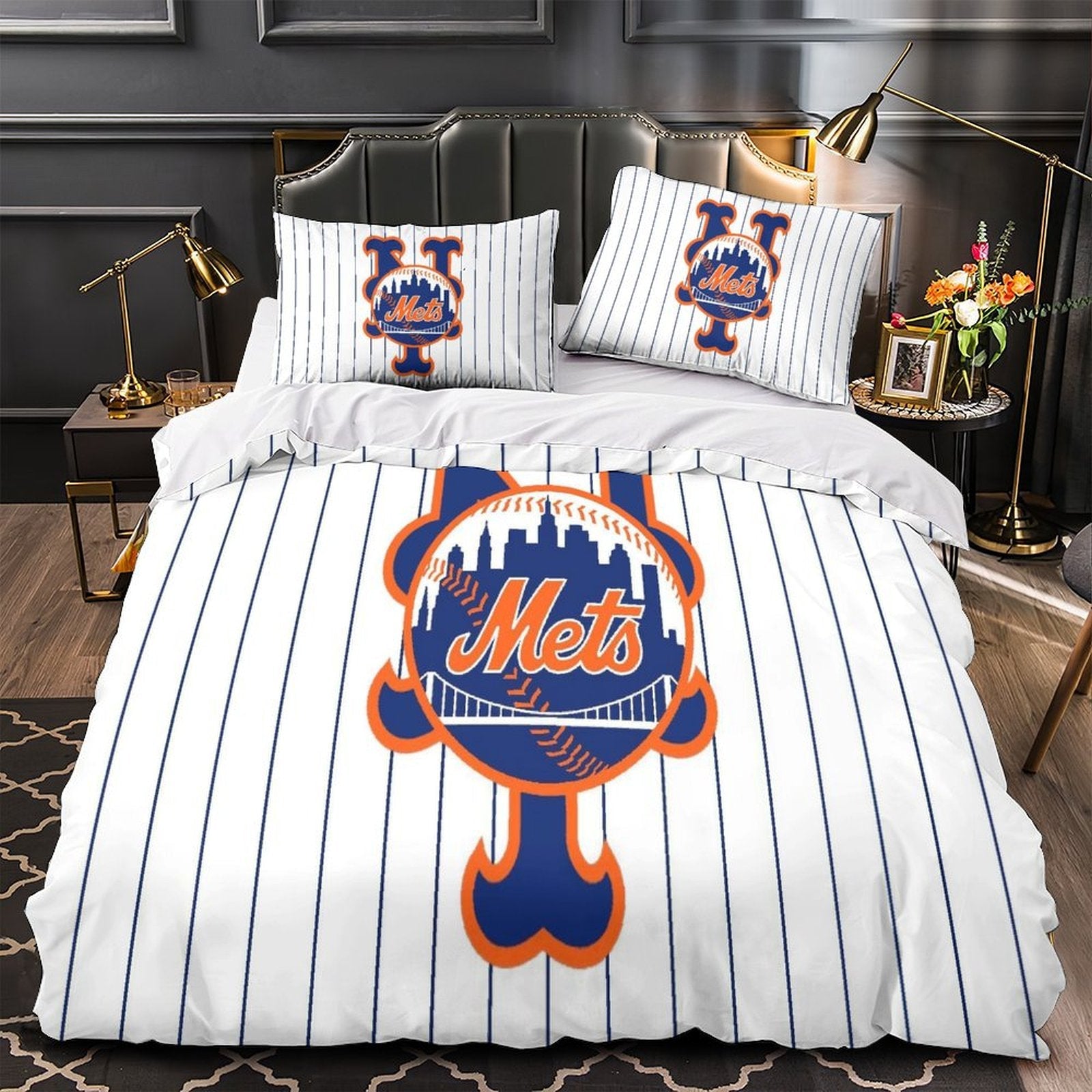 New York Mets Bedding Set Quilt Cover Without Filler