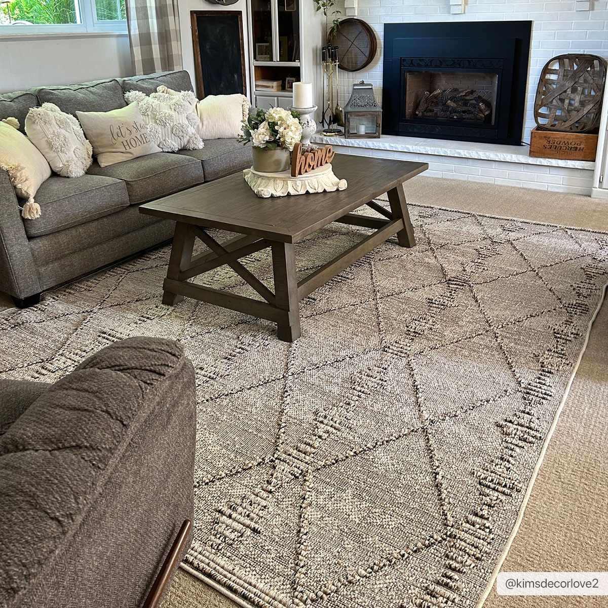 Alfombra Nyla Bone para interior y exterior - Liquidación 2x3
