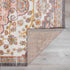 Alfombra con medallón floral de roble