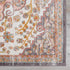 Alfombra con medallón floral de roble