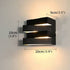 Aplique de pared LED de aluminio para exteriores e interiores, en blanco y negro, para jardín, villa y porche
