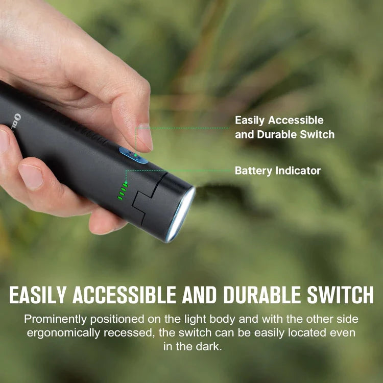 Linterna de ángulo recto ajustable Arkflex de OLIGHT ARKFLEXBK - Negra