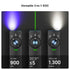 Linterna EDC plana Arkfeld Pro de OLIGHT ARKFELDPRO3RBKCWV3 con luz LED, luz ultravioleta y láser, color negro