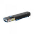 Linterna EDC plana Arkfeld Pro de OLIGHT ARKFELDPRO3RBKCWV3 con luz LED, luz ultravioleta y láser, color negro