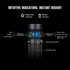 OLIGHT BATON4KITBK Baton 4 Potente linterna EDC de 1300 lúmenes, color negro, de primera calidad (con estuche de carga)