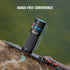 OLIGHT BATON4KITBK Baton 4 Potente linterna EDC de 1300 lúmenes, color negro, de primera calidad (con estuche de carga)