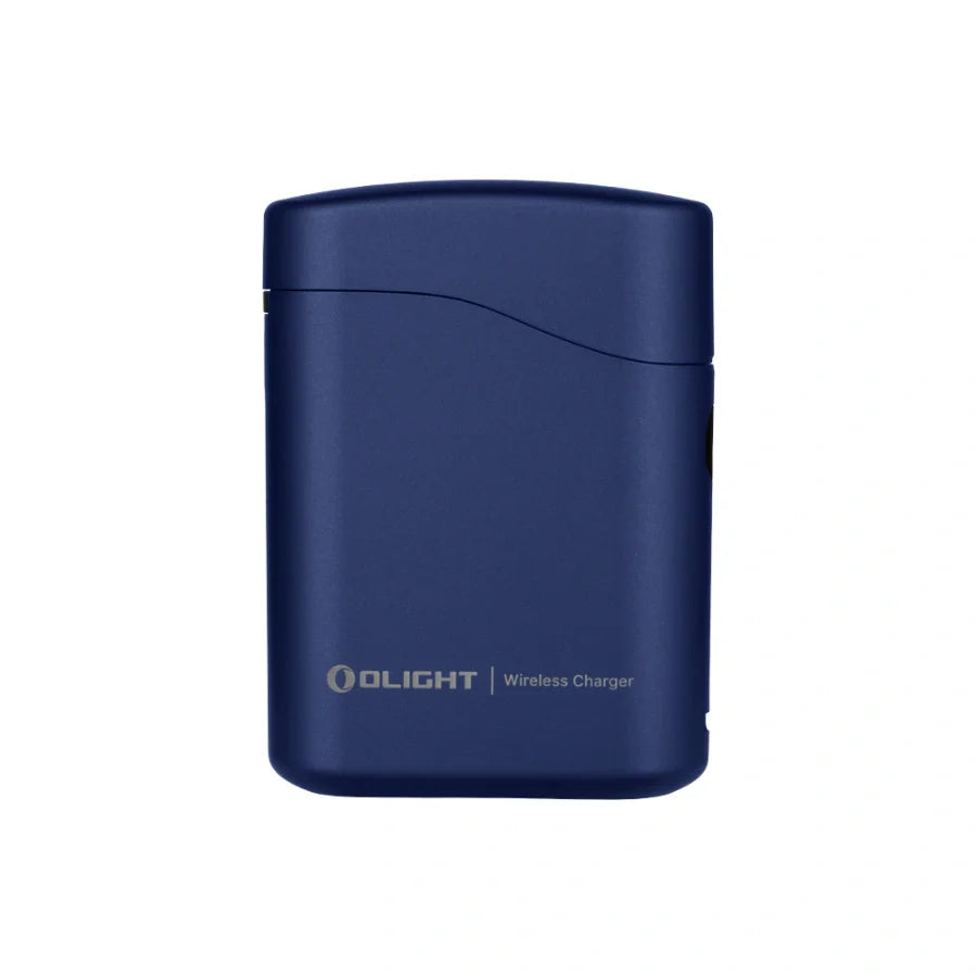 OLIGHT BATON4KITRGBU Baton 4 Potente linterna EDC de 1300 lúmenes, azul real, de primera calidad (con estuche de carga)
