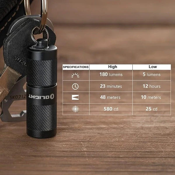 Linterna con llavero OLIGHT I1R2PROBK i1R 2 Pro, color negro