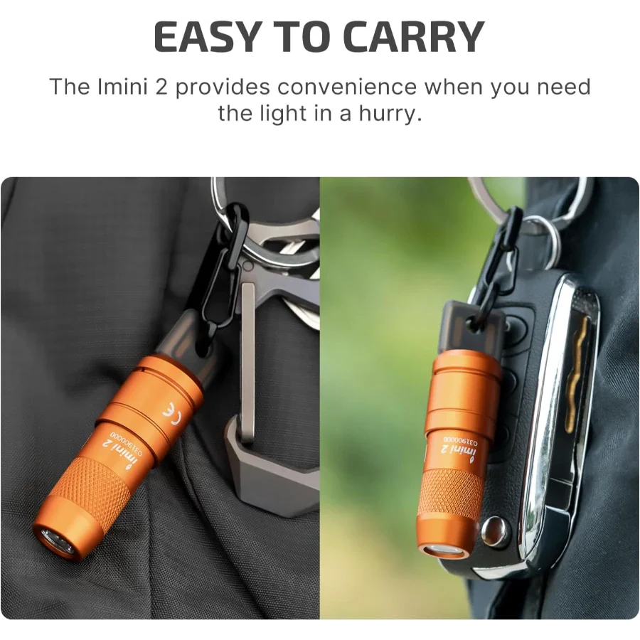Linterna mini recargable OLIGHT IMINI2OG imini 2 - Naranja