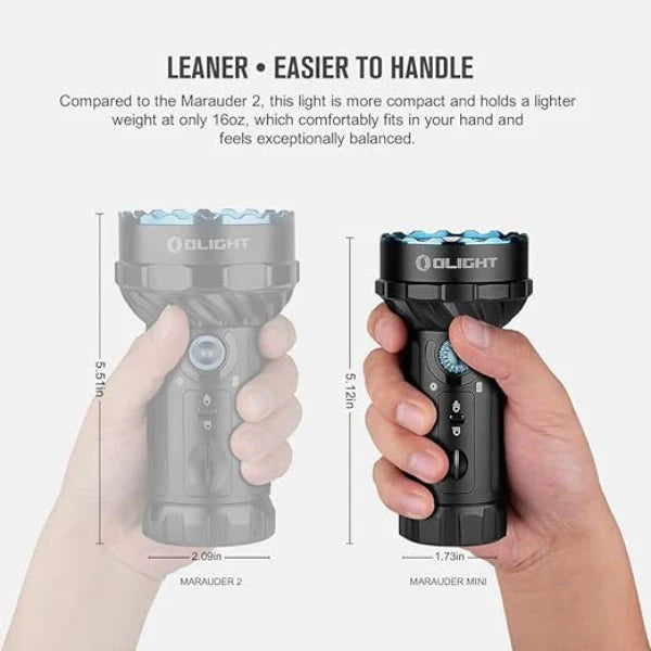 OLIGHT MARAUDERMINIBK Marauder Mini Linterna LED potente con RGB