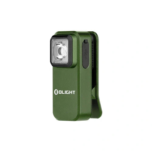 Lámpara de clip OLIGHT OCLIPODG Oclip con luz blanca y roja - OD Green