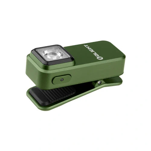 Lámpara de clip OLIGHT OCLIPODG Oclip con luz blanca y roja - OD Green