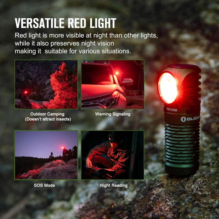 Linterna frontal recargable LED OLIGHT PERUN2MINIODGCW Perun 2 Mini - OD Green CW (5700K~6700K)