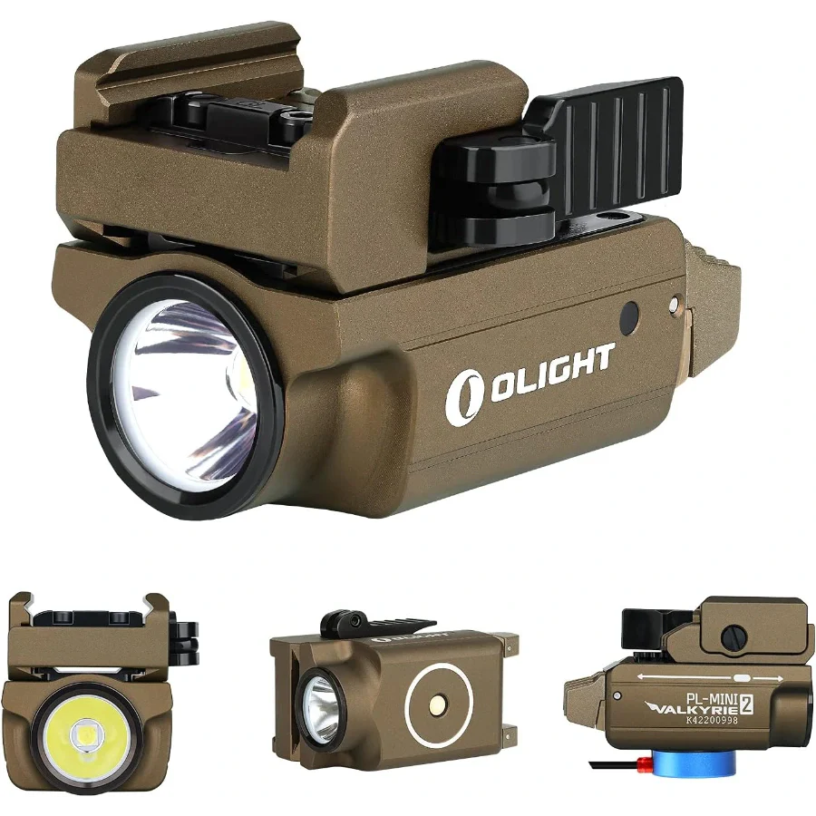 Linterna táctica OLIGHT PLMINI2DT PL-MINI 2 Valkyrie, color bronceado del desierto