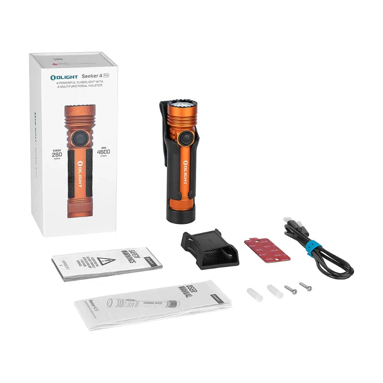 Linterna de alta potencia Seeker 4 Pro de OLIGHT SEEKER4PROOG - Naranja CW (5700~7000K)