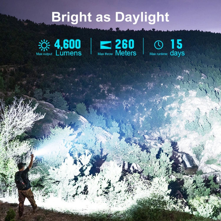Linterna de alta potencia Seeker 4 Pro de OLIGHT SEEKER4PROODG - OD Green CW (5700~7000K)