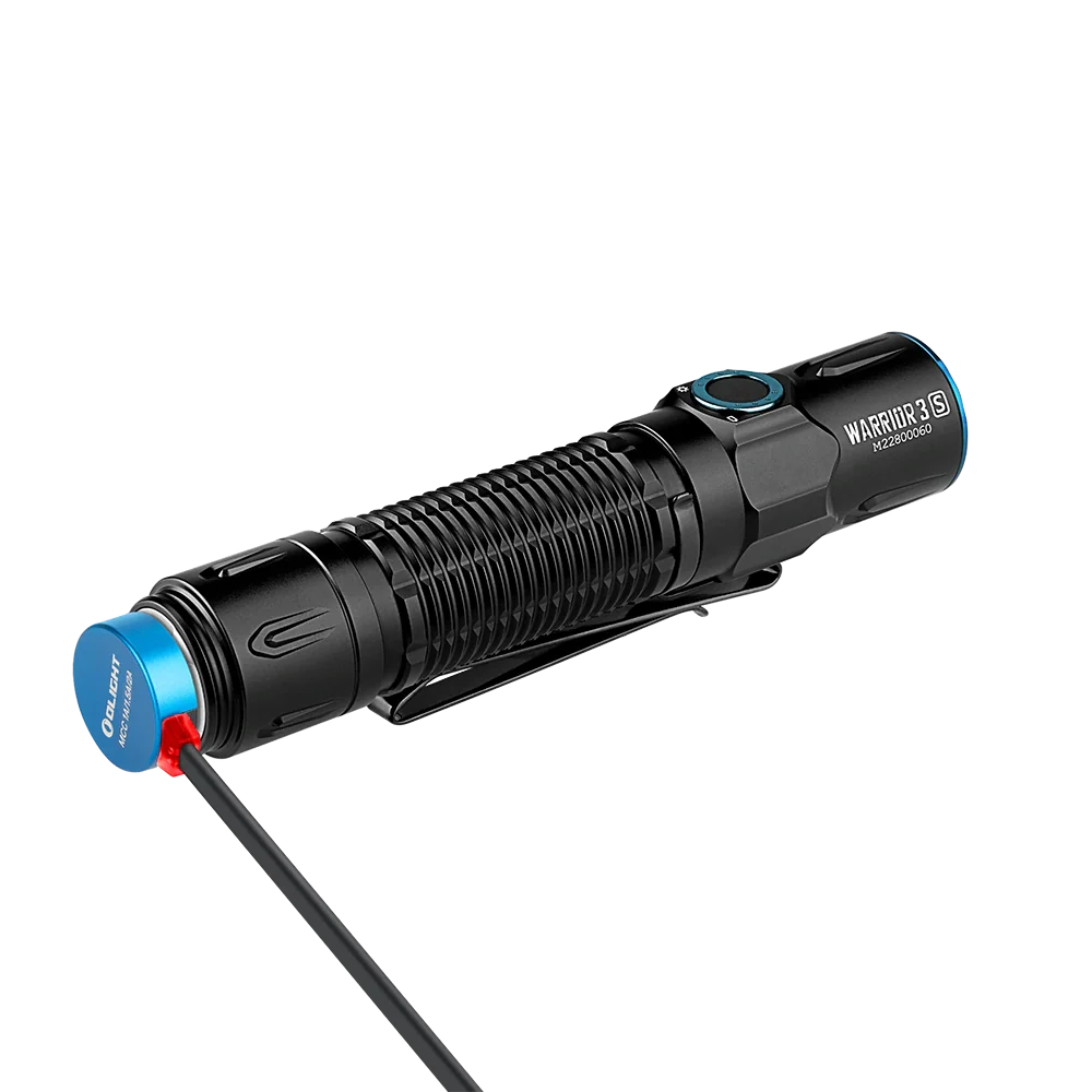 Linterna táctica de luz alta Warrior 3S de OLIGHT WARRIOR3SBK - Negra