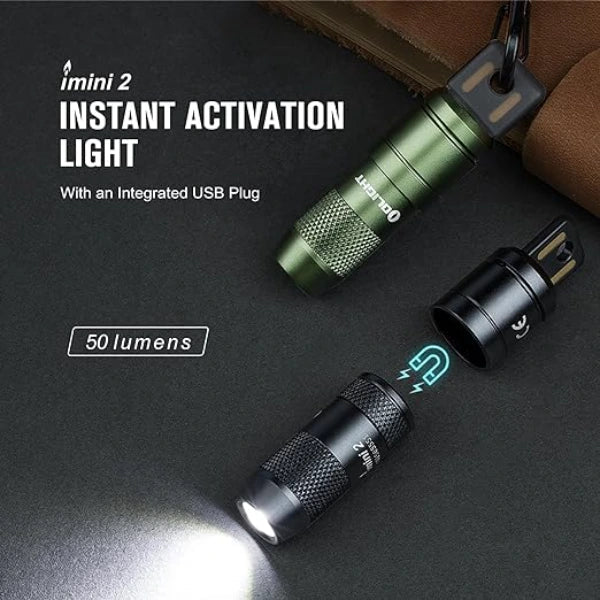 Linterna mini recargable OLIGHT IMINI2BK imini 2 - Negra
