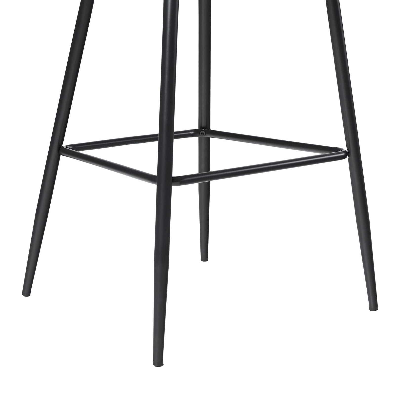 Juego de 2 taburetes de bar tapizados minimalistas modernos de 2 piezas