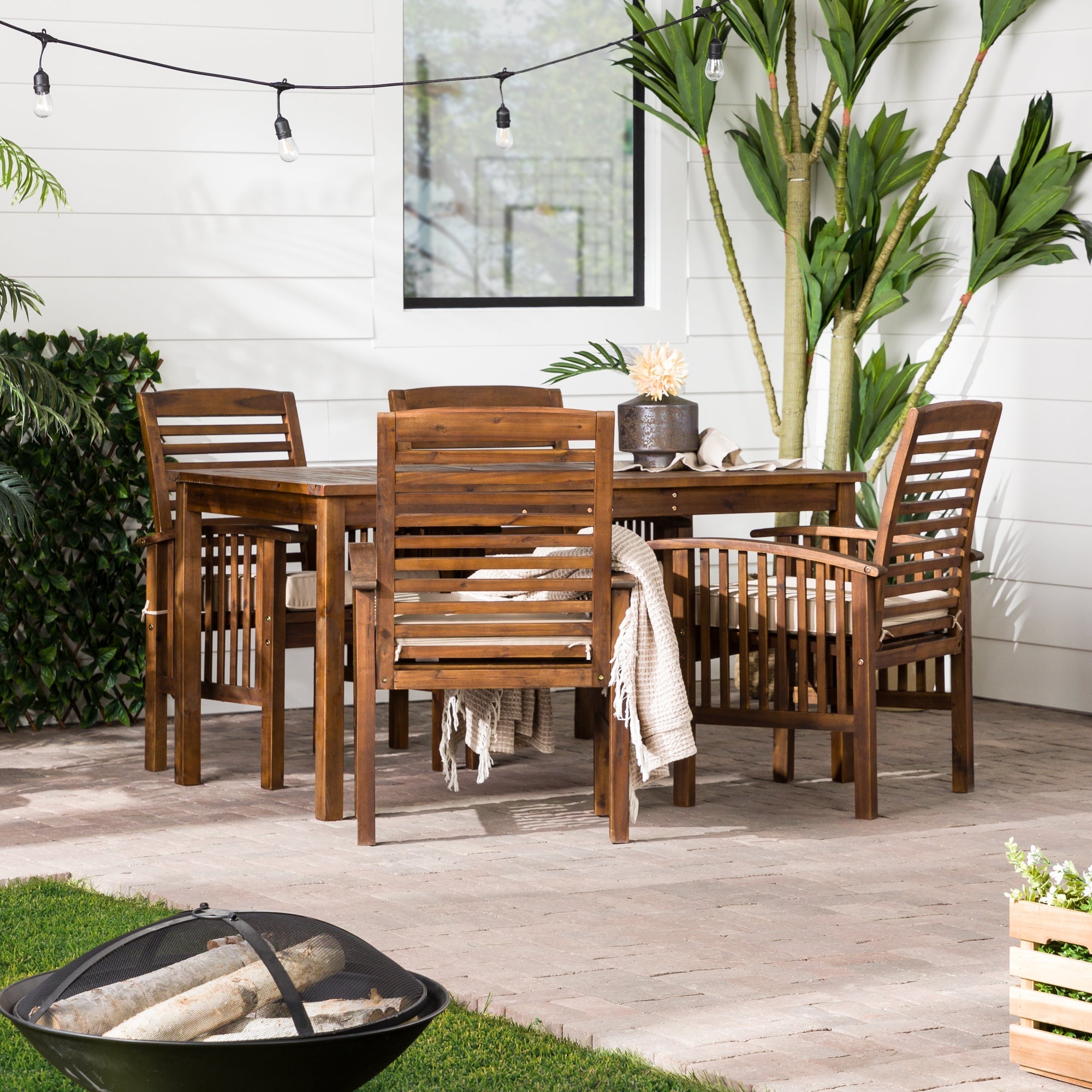 Juego de comedor de patio de 5 piezas Midland
