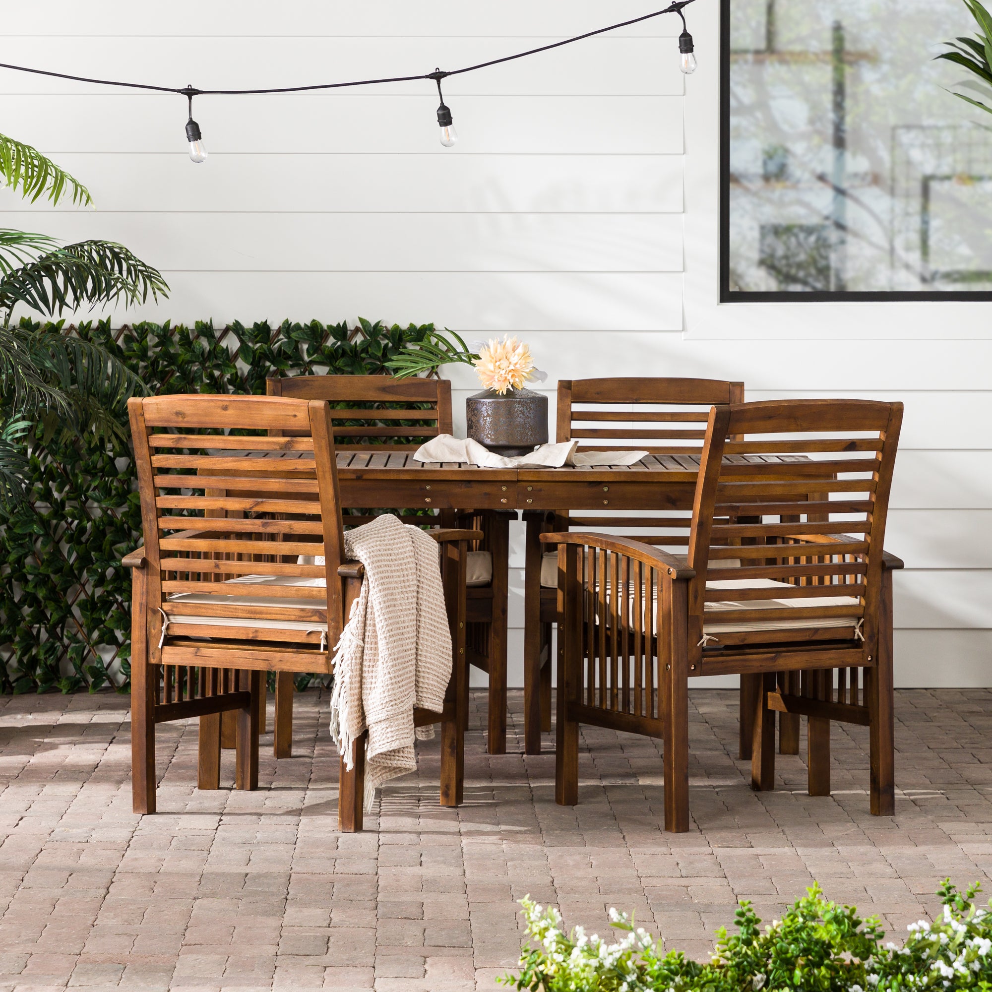 Juego de comedor de patio de 5 piezas Midland