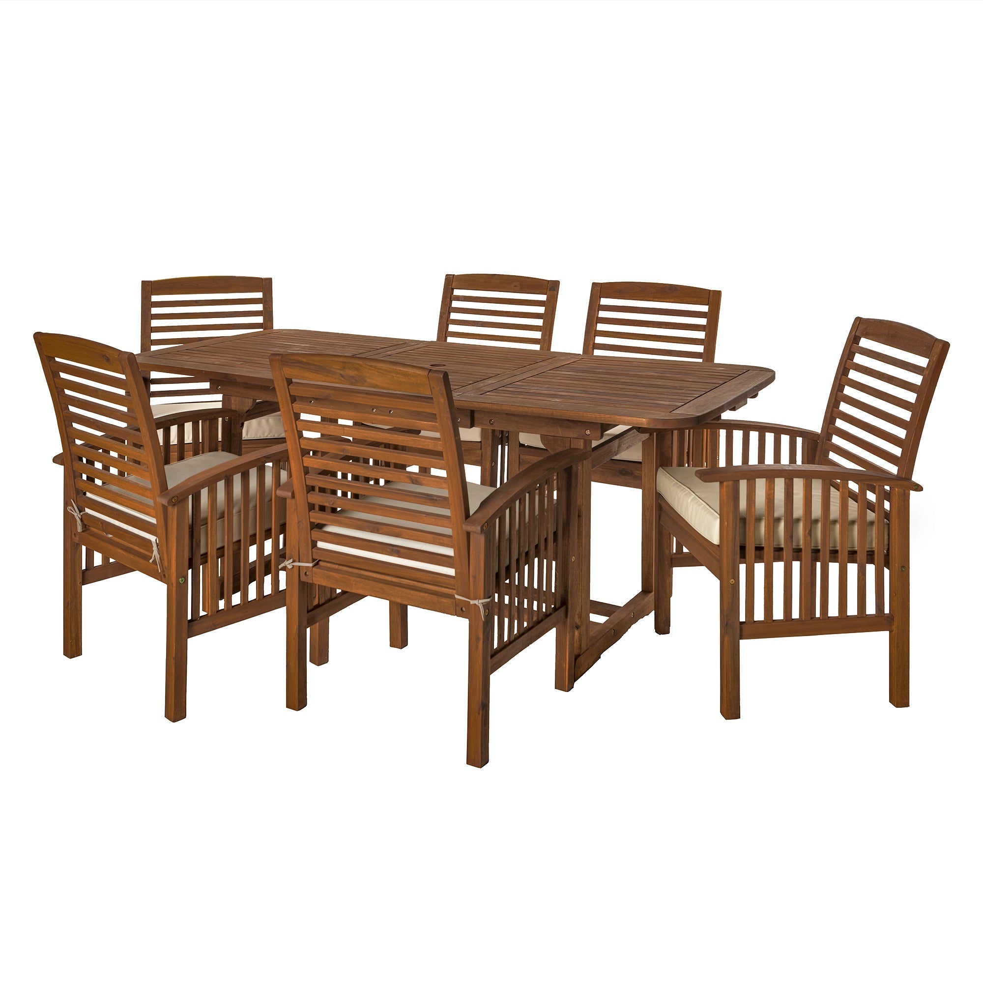 Juego de comedor para patio al aire libre de 7 piezas Midland con cojines