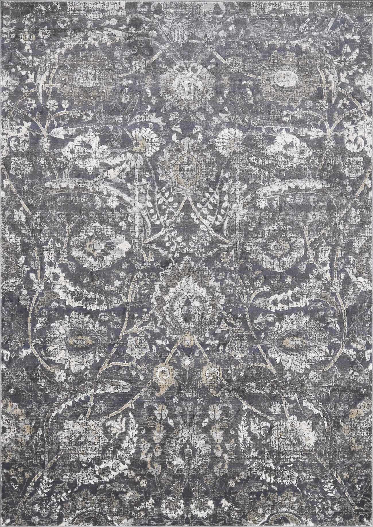 Alfombra estilo georgiano en color carbón