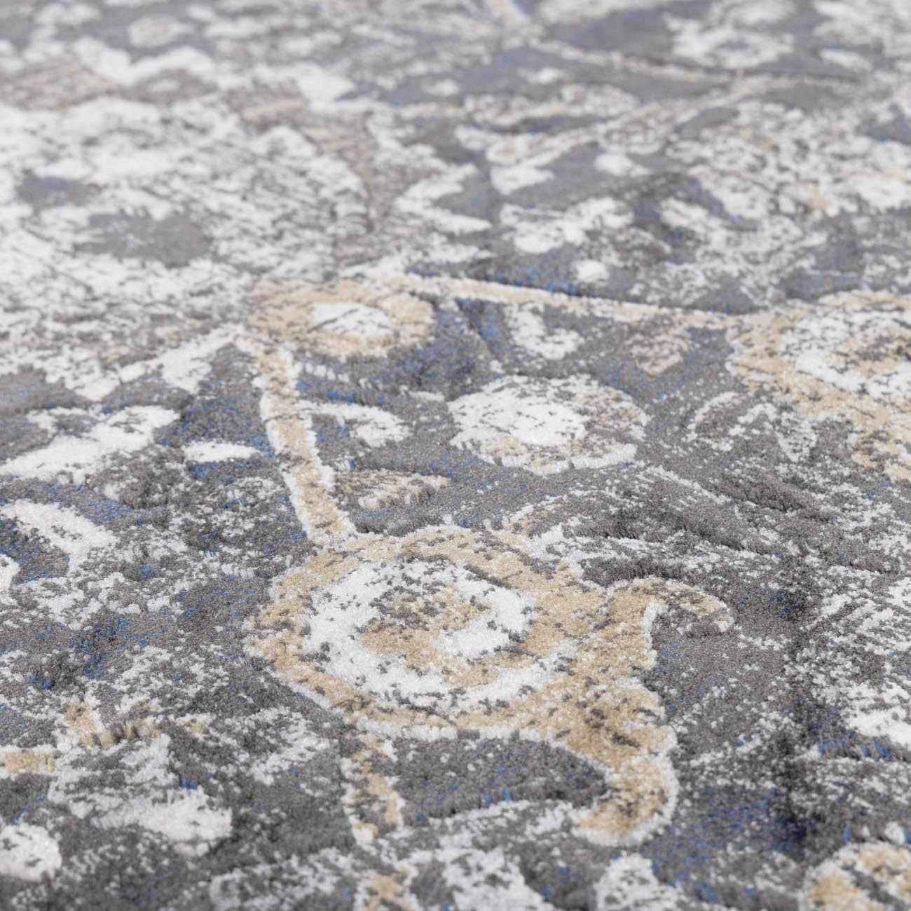 Alfombra estilo georgiano en color carbón