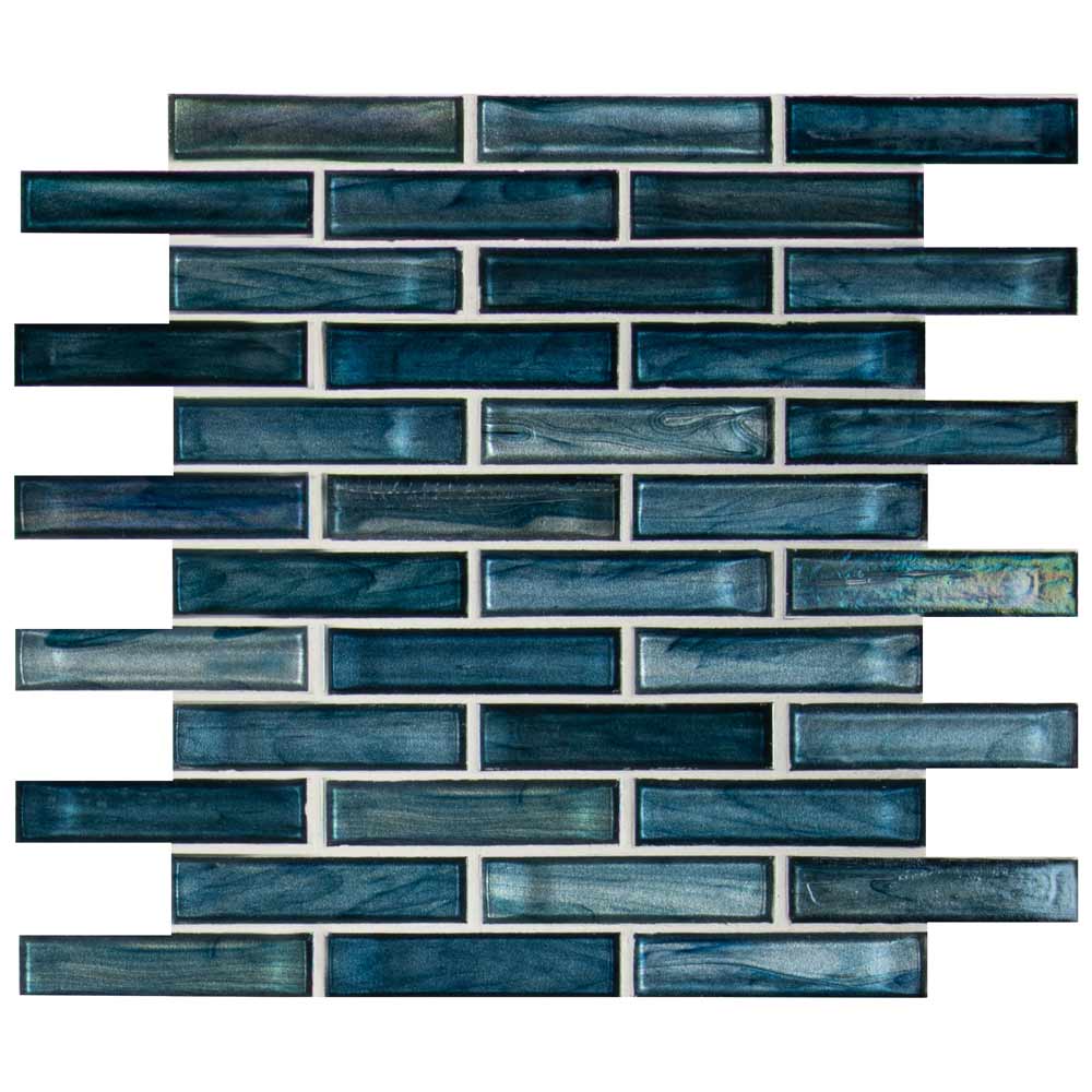 Mosaico Oasis Blast de 30 x 30 cm con malla de vidrio de 2,5 x 10 cm - Colección MSI