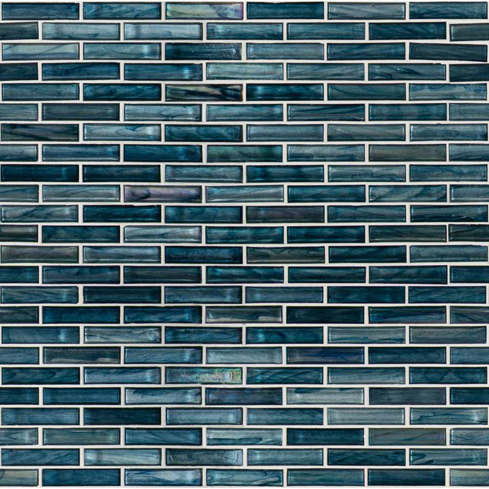 Mosaico Oasis Blast de 30 x 30 cm con malla de vidrio de 2,5 x 10 cm - Colección MSI