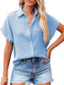 Solid Cobalt Blue Shirt