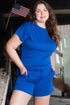 Solid Cobalt Blue Shirt