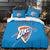 Juego de ropa de cama Oklahoma City Thunder, funda de edredón sin relleno
