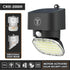 Lámpara solar con sensor de movimiento para exteriores Cree-1000® | Osram de Alemania | Atardecer a amanecer | Paquete de 2 
