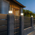 Cube-1000 - Lámpara solar para exteriores, paisajística y de poste | Del anochecer al amanecer 