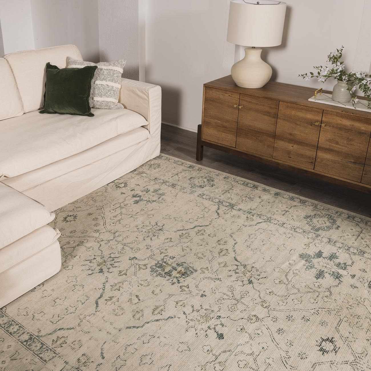 Alfombra estilo persa Penkridge Sage