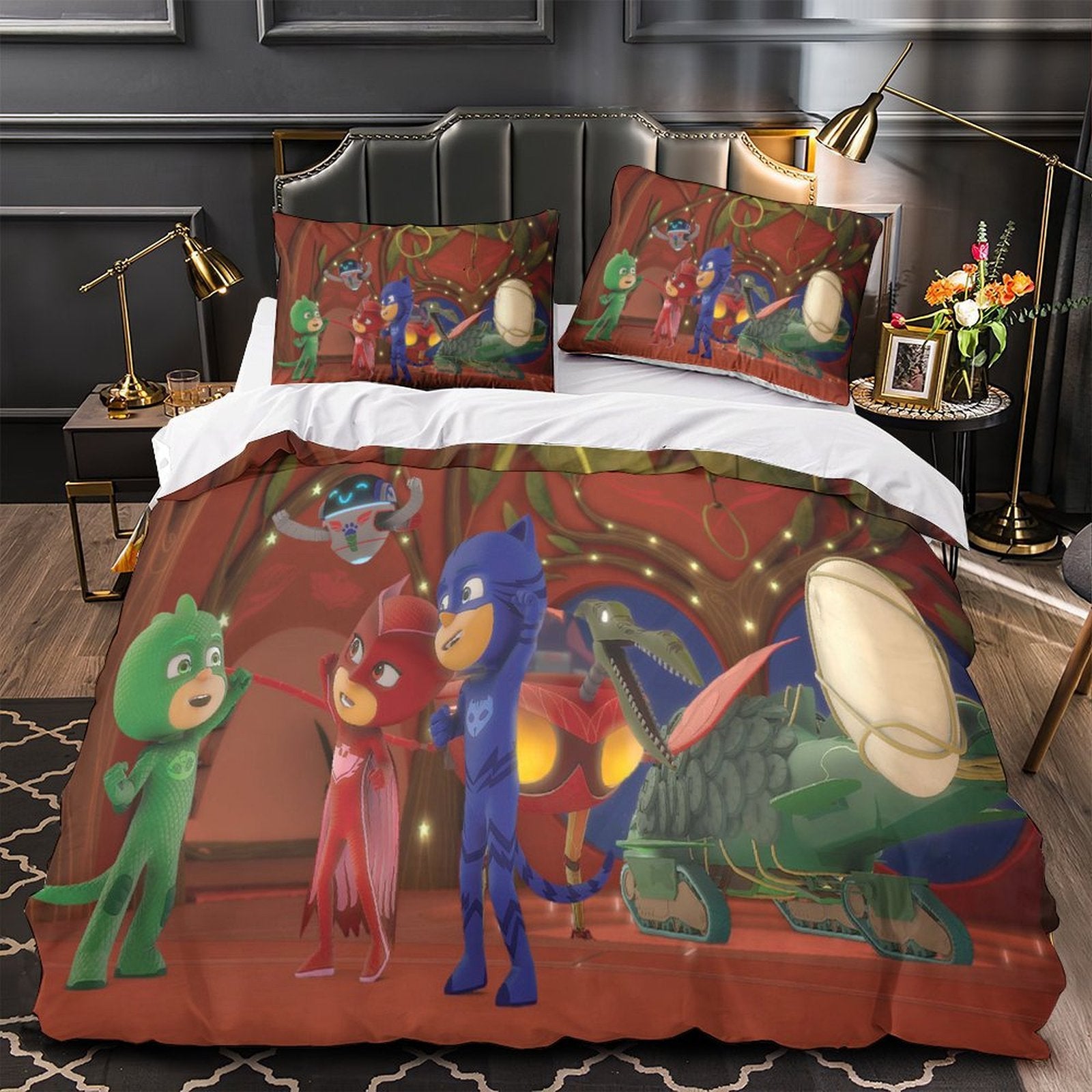 PJ Masks Duvet Cover Pattern Bedding Set Without Filler