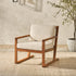 Sillón moderno de madera maciza para exterior Prenton