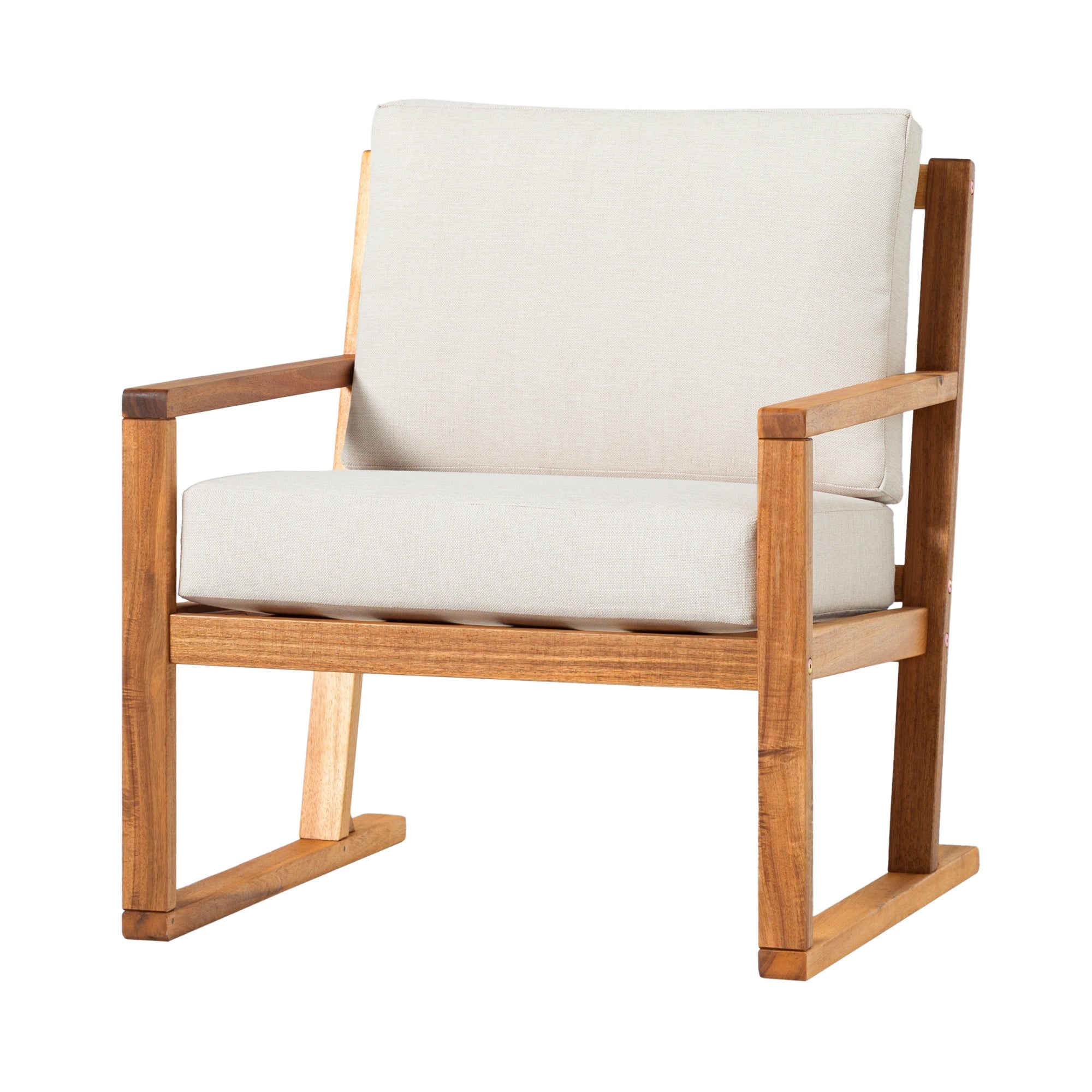 Sillón moderno de madera maciza para exterior Prenton