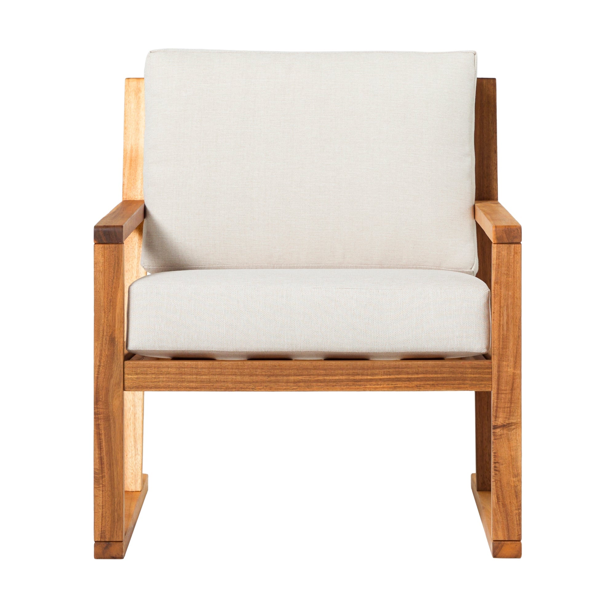 Sillón moderno de madera maciza para exterior Prenton