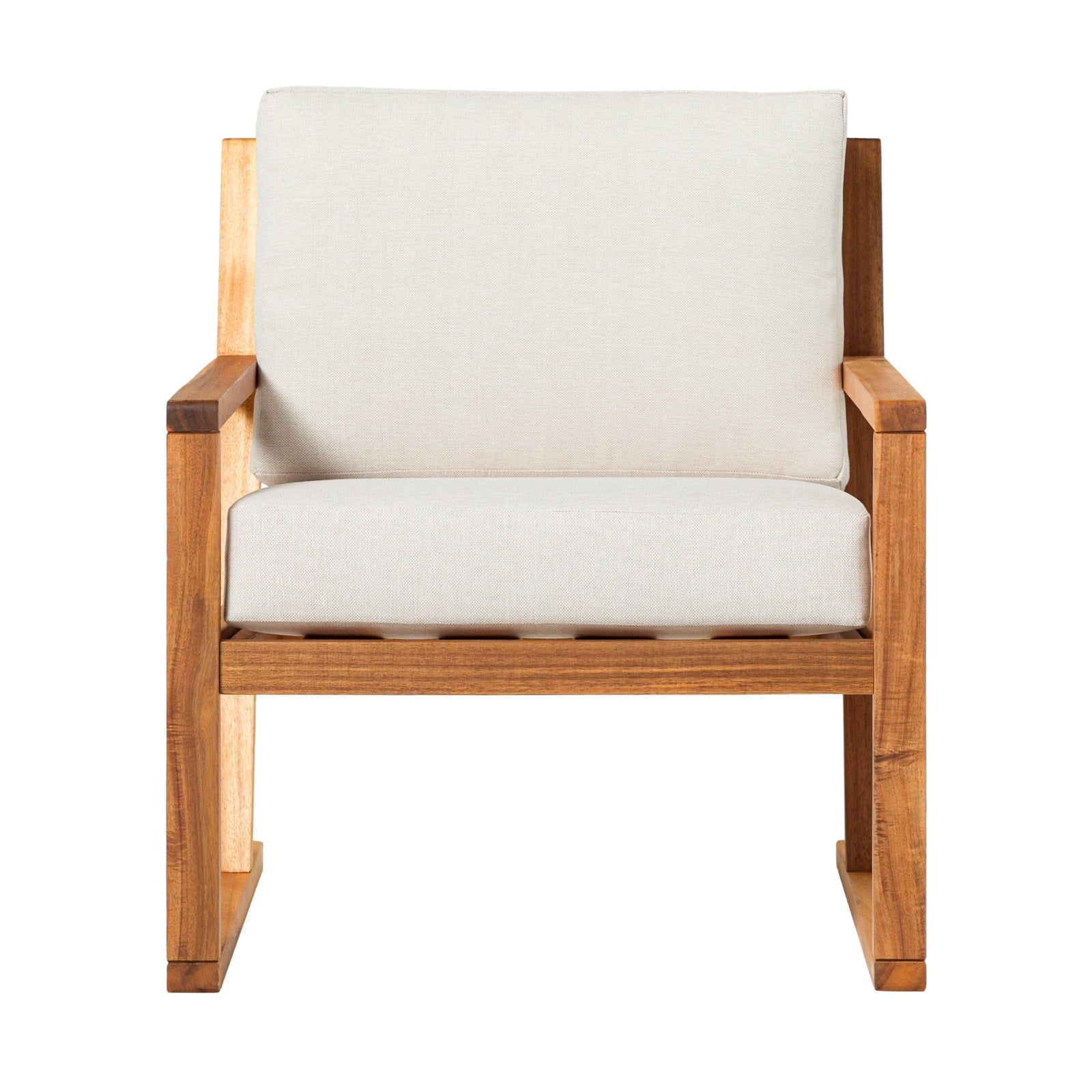 Sillón moderno de madera maciza para exterior Prenton
